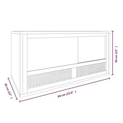 VidaXL Terrarium 60x30x30 cm bewerkt hout VidaXL Terrarium 60x30x30 cm bewerkt hout