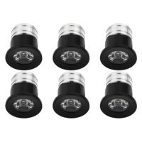 LED Veranda Spot Verlichting 6 Pack - Velvalux - 3W - Natuurlijk Wit 4000K - Inbouw - Rond - Mat Zwart - Aluminium - Ø31mm - thumbnail