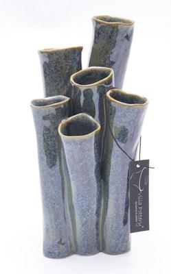 New Juul Vaas porselein 13x25cm blauw