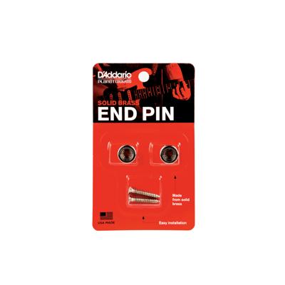 D&apos;Addario EP202 Solid Brass End Pin strap buttons chroom