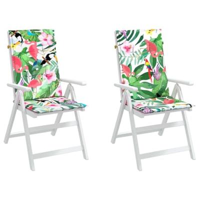VidaXL Tuinstoelkussens 2 st 120x50x3 cm stof meerkleurig - thumbnail