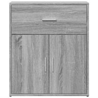 Dressoirs 2 st 60x31x70 cm bewerkt hout grijs sonoma eikenkleur - thumbnail