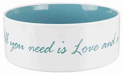Voerbak voor honden Trixie Pet's Home Blauw Crème Ø 12 cm 300 ml - thumbnail