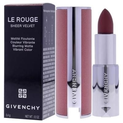 Givenchy Le Rouge Sheer Velvet Matte Refillable Lipstick 27 Rouge Infusé - Fini mat lumineux Lippenstift 3.4 g Dames