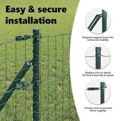 VidaXL Afrasteringspaal 26 pcs groen 3,2 x 3,2 x 100 cm