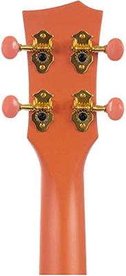 Cascha HH 2289 carbon fiber concert ukelele set oranje