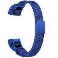 FitBit Alta HR Milanese bandje - Maat: Large - Blauw - thumbnail
