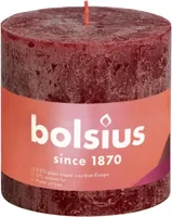 Bolsius shine rustiekkaars 100/100 vervet red - thumbnail