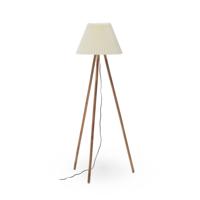 Kave Home Vloerlamp 'Benicarlo' Rubberhout, 149cm hoog - thumbnail