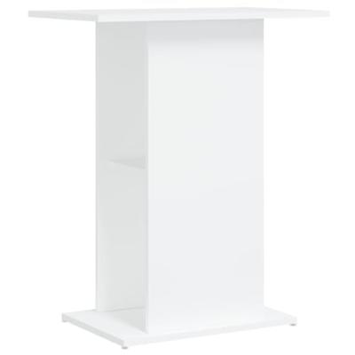 Aquariumstandaard 60,5x36x72,5 cm bewerkt hout wit - thumbnail