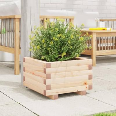 VidaXL Plantenbak 40x40x26,5 cm massief grenenhout