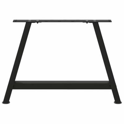 Salontafelpoten 2 st A-vormig 60x(42-43) cm staal zwart