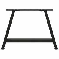 Salontafelpoten 2 st A-vormig 60x(42-43) cm staal zwart - thumbnail