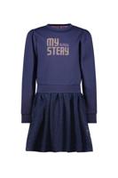 B.Nosy winter sweat jurk meisjes - navy blauw - Dasha - mesh rok - thumbnail
