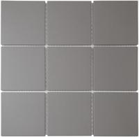 Mozaiek London Vierkant Donker Grijs 9,5 x 9,5 - thumbnail