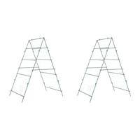 Plantenklimrekken 2 st A-frame staal - thumbnail