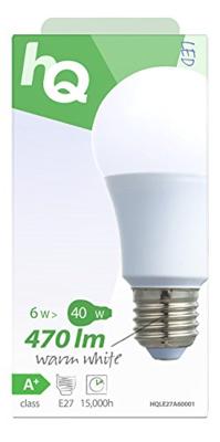 HQ le27a60001 led-lamp a60 e27 6,5 w 470 lm 2 700 k HQ le27a60001 led-lamp a60 e27 6,5 w 470 lm 2 700 k