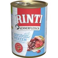 RINTI Kennerfleisch Poultry hearts - natvoer voor honden - 400g - thumbnail