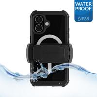 Ghostek Nautical Waterproof MagSafe Case + Belt Swivel Holster Apple iPhone 16 Black - thumbnail