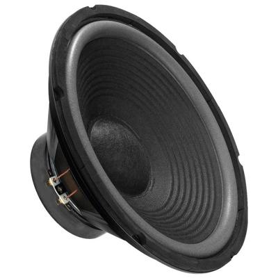 MONACOR SP-302E Hi-Fi bas-midrange driver, compacte basluidspreker in tweerichtingsconstructie, ideaal voor installatie in een vloer- of standbox, in zwart, 304 mm