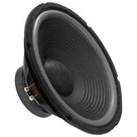 MONACOR SP-302E Hi-Fi bas-midrange driver, compacte basluidspreker in tweerichtingsconstructie, ideaal voor installatie in een vloer- of standbox, in zwart, 304 mm - thumbnail