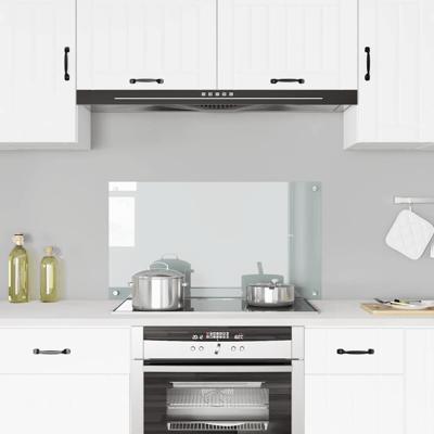 VidaXL Spatscherm keuken 90x50 cm gehard glas transparant