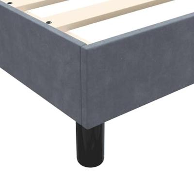 Boxspringbed zonder matras 180x220 cm fluweel donkergrijs