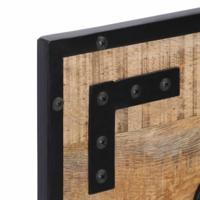 VidaXL Kapstokken 2 st 80x8x25 cm massief ruw mangohout - thumbnail