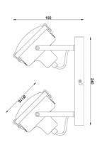 KS Verlichting OpbouwspotsSatellite 2 lichts zwart - 6848 - thumbnail