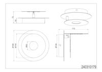 Trio Richtbare wandlampLeano rond Ø 18cm - 240310179 - thumbnail
