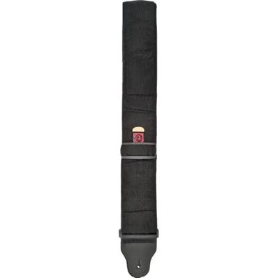 D&apos;Addario 74T000 gitaarband voor basgitaar 3" breed zwart met padding - thumbnail