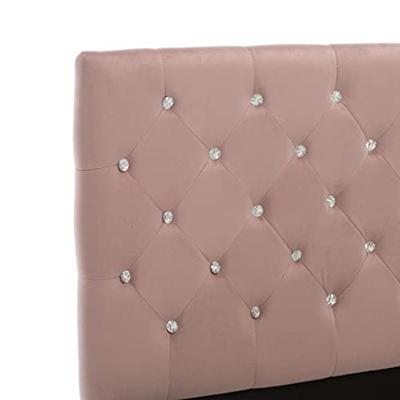VidaXL Bedframe fluweel roze 160x200 cm