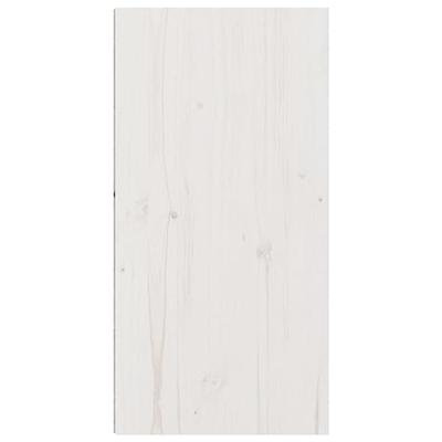 Wandkasten 2 st 30x30x60 cm massief grenenhout wit