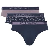 Armani 3-pack slips blauw-grijs met EA print - thumbnail