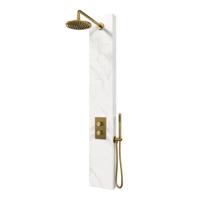 Thermostatisch Douchepaneel BRAUER Gold Edition 2-weg Calacatta gold SET 01 - thumbnail