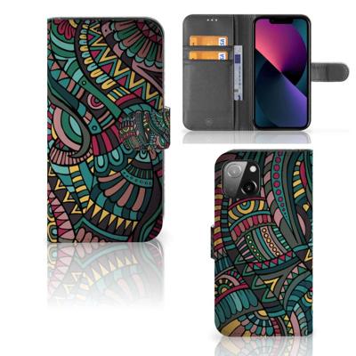 Apple iPhone 13 | Telefoon Hoesje | Aztec | Portemonnee hoesje