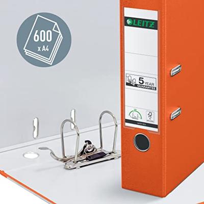 Leitz 180° ordner, A4, uit PP, rug van 8 cm, oranje