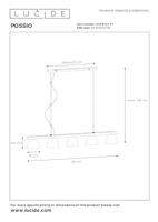 Lucide POSSIO Hanglamp - Taupe - thumbnail