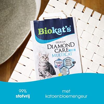 Biokat&apos;s Diamond Care Multicat Fresh kattenbakvulling 8 liter - thumbnail