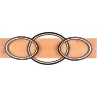 Dimbare LED Plafondlamp 40W Warm Wit 3000K - Mat Zwart Metaal - thumbnail