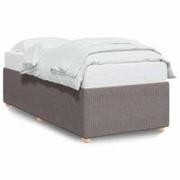 Bedframe zonder matras 90x190 cm stof taupe - thumbnail