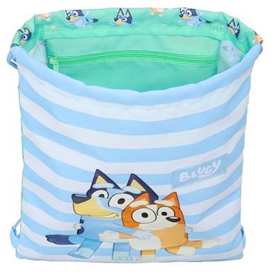 Rugtas met Koordjes Bluey Sisters Groen 26 x 34 x 1 cm