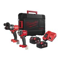 Milwaukee M18 FUEL™ FPP2B3-502X Accu combiset 2-delig (FPD3 + FIW2F12) 18V 5.0Ah in HD-Box - 4933492521 - thumbnail