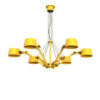 Tonone Bolt Chandeliers 6 arm Kroonluchter - Geel - thumbnail