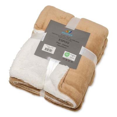 Espoo camel met sherpa150x200cm