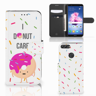 Huawei P Smart Book Cover Donut Roze Huawei P Smart Book Cover Donut Roze