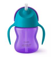 Philips Avent Drinkbeker Rietje Girl Paars 200ml SCF796/02 - thumbnail