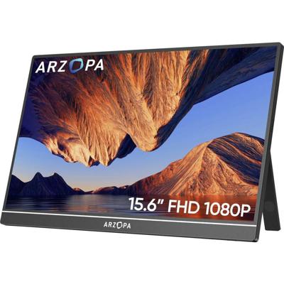 Arzopa LCD-monitor Energielabel: A (A - G) 39.6 cm (15.6 inch) 1920 x 1080 Pixel 16:9 25 ms HDMI, USB-C, USB-A host IPS LCD Arzopa LCD-monitor Energielabel: A (A - G) 39.6 cm (15.6 inch) 1920 x 1080 Pixel 16:9 25 ms HDMI, USB-C, USB-A host IPS LCD