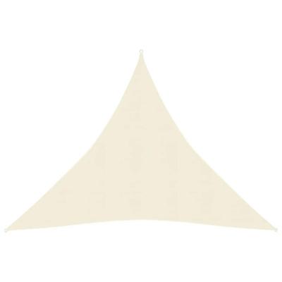 VidaXL Zonnezeil 160 g/m² 4,5x4,5x4,5 m hdpe crèmekleurig