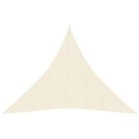 VidaXL Zonnezeil 160 g/m² 4,5x4,5x4,5 m hdpe crèmekleurig - thumbnail